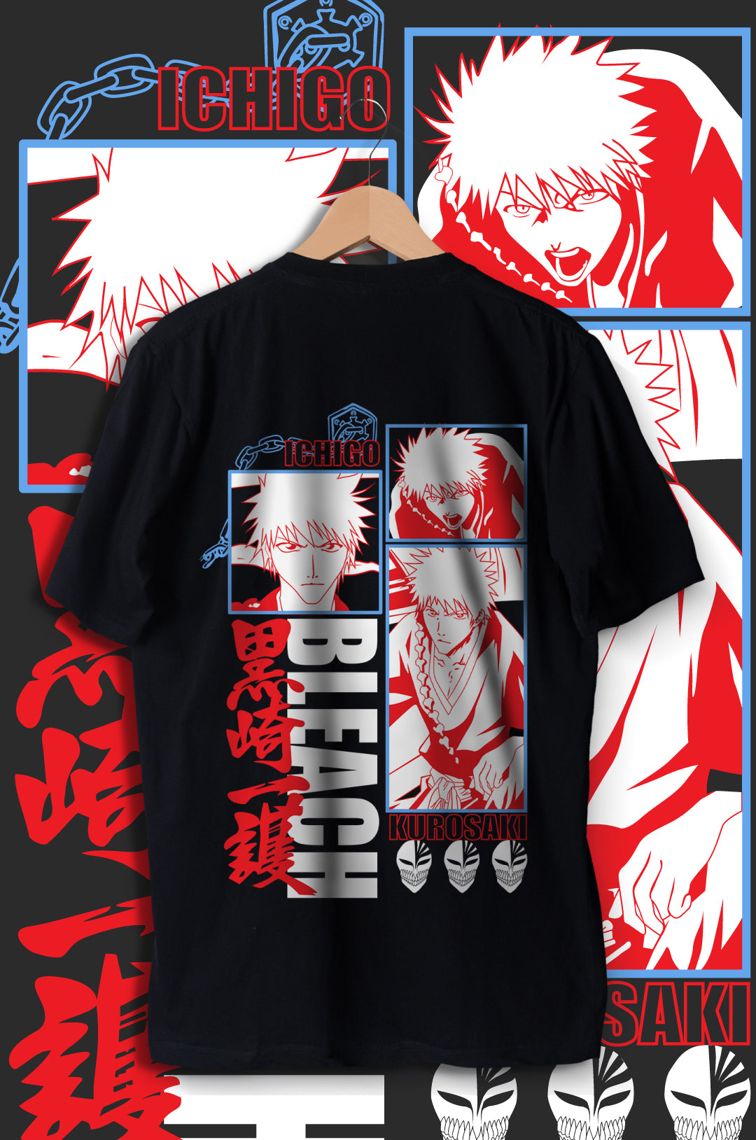 Soul Reaper Oversized Graphic Tee: Featuring Ichigo Kurosaki