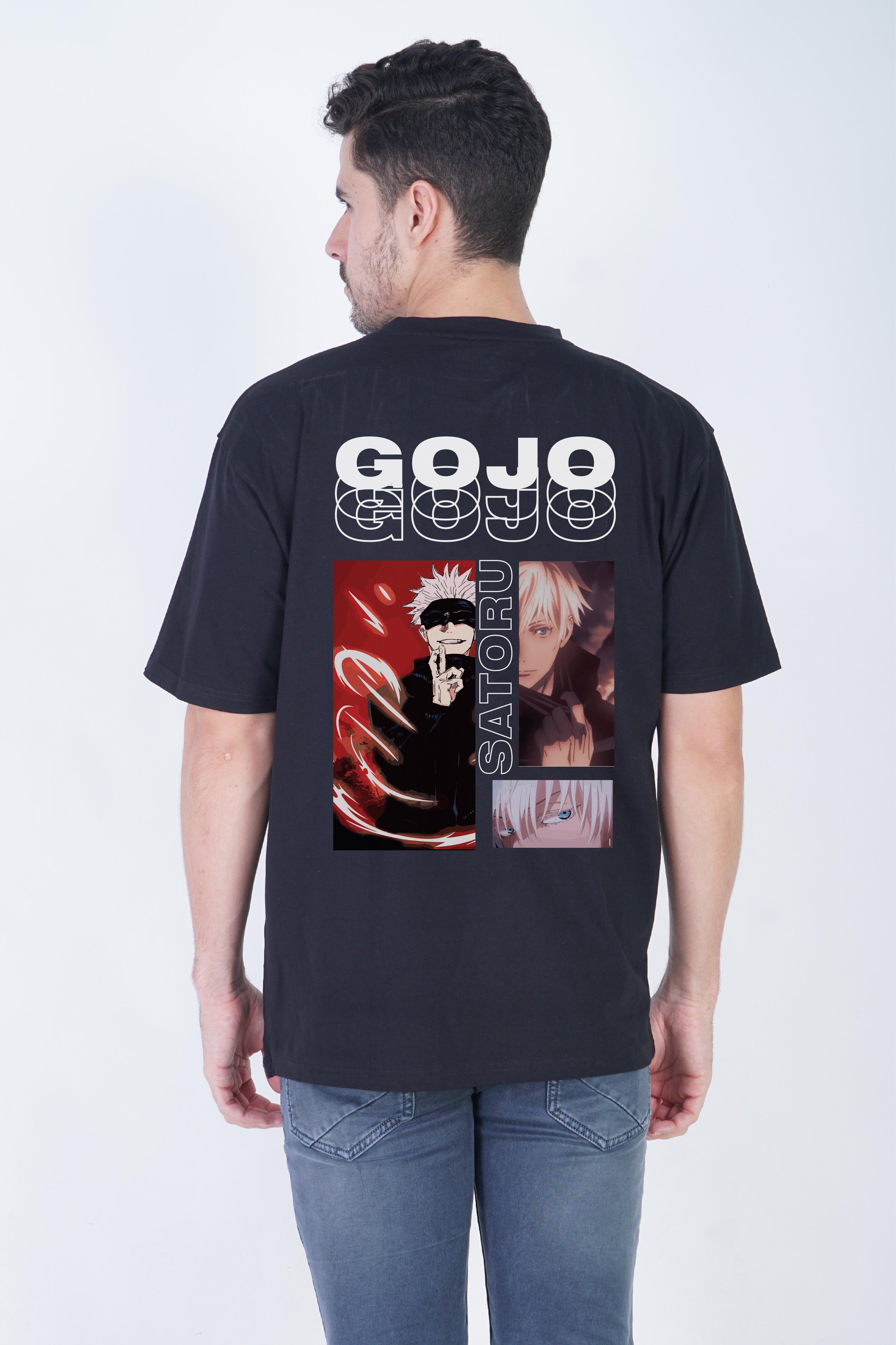 Gojo Satoru Oversized Fit T-Shirt – Unleash Your Jujutsu Style - The Lazy Store