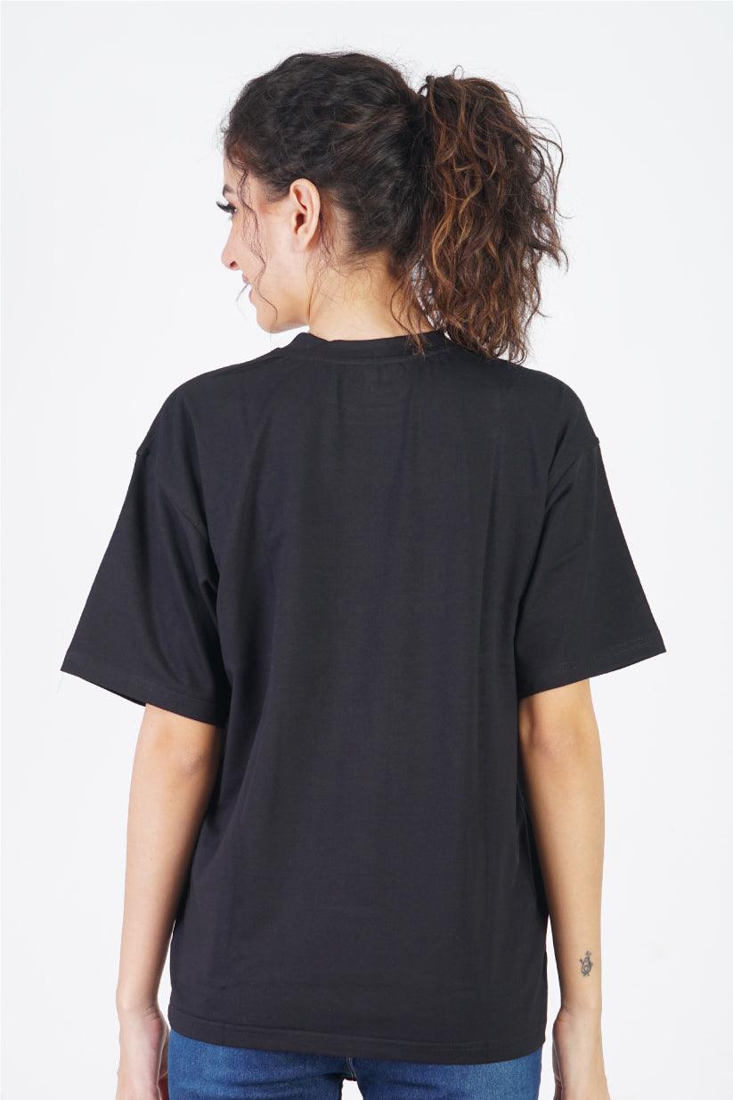 Let's Make It Elegant Round Neck Oversized Fit T-Shirt : Elevate Your Style - The Lazy Store