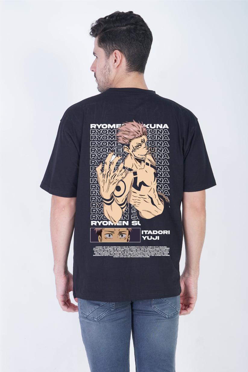 Ryomen Sukuna T-Shirt Oversized Fit T-Shirt: Unleash the Cursed Power - The Lazy Store