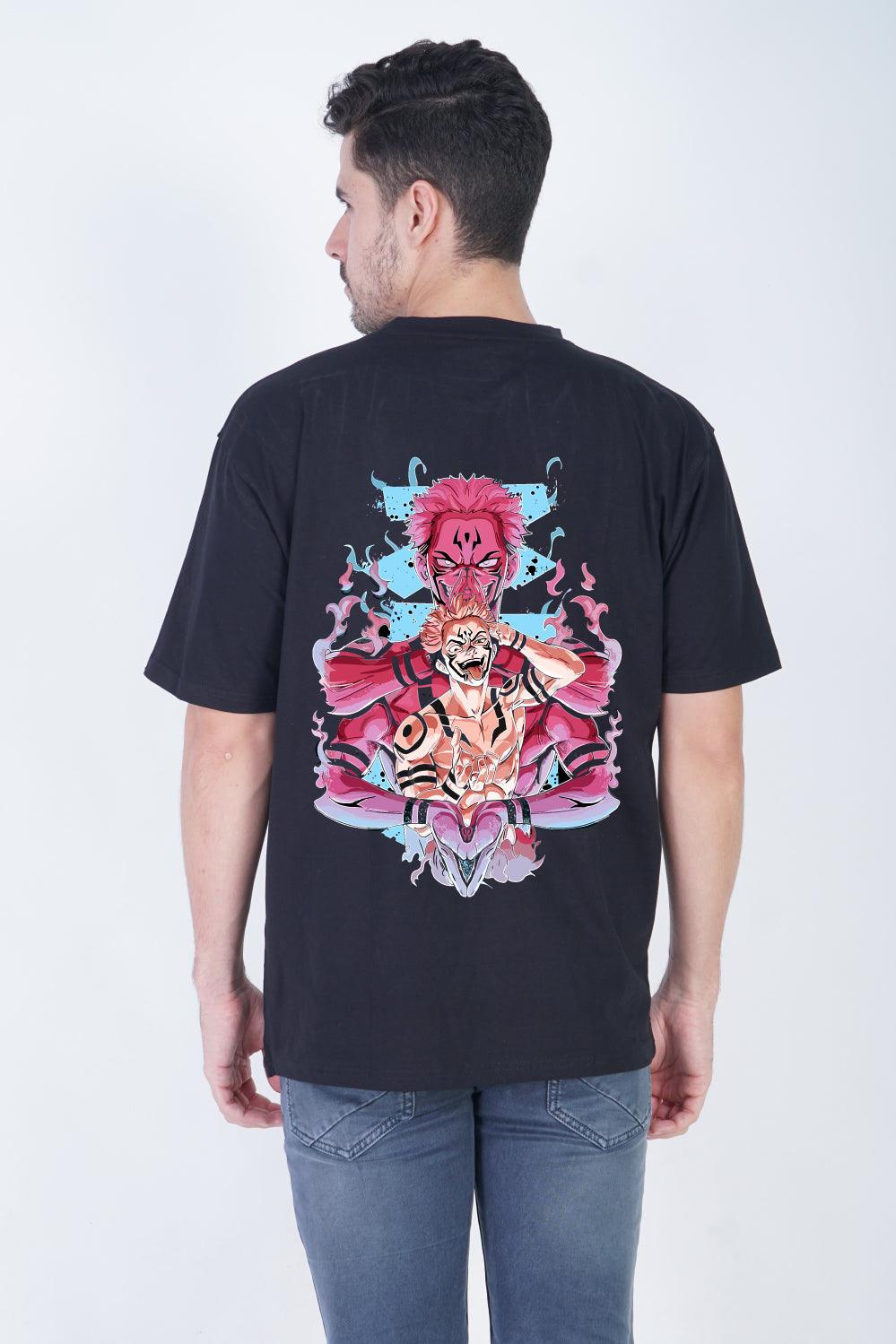 Ryomen Sukuna UnleashedT-Shirt Oversized Fit T-Shirt: Conqueror of Demons - The Lazy Store