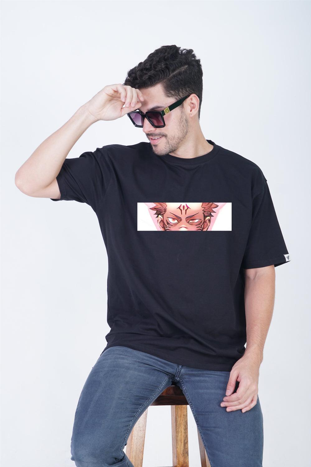 Ryomen Sukuna UnleashedT-Shirt Oversized Fit T-Shirt: Conqueror of Demons - The Lazy Store