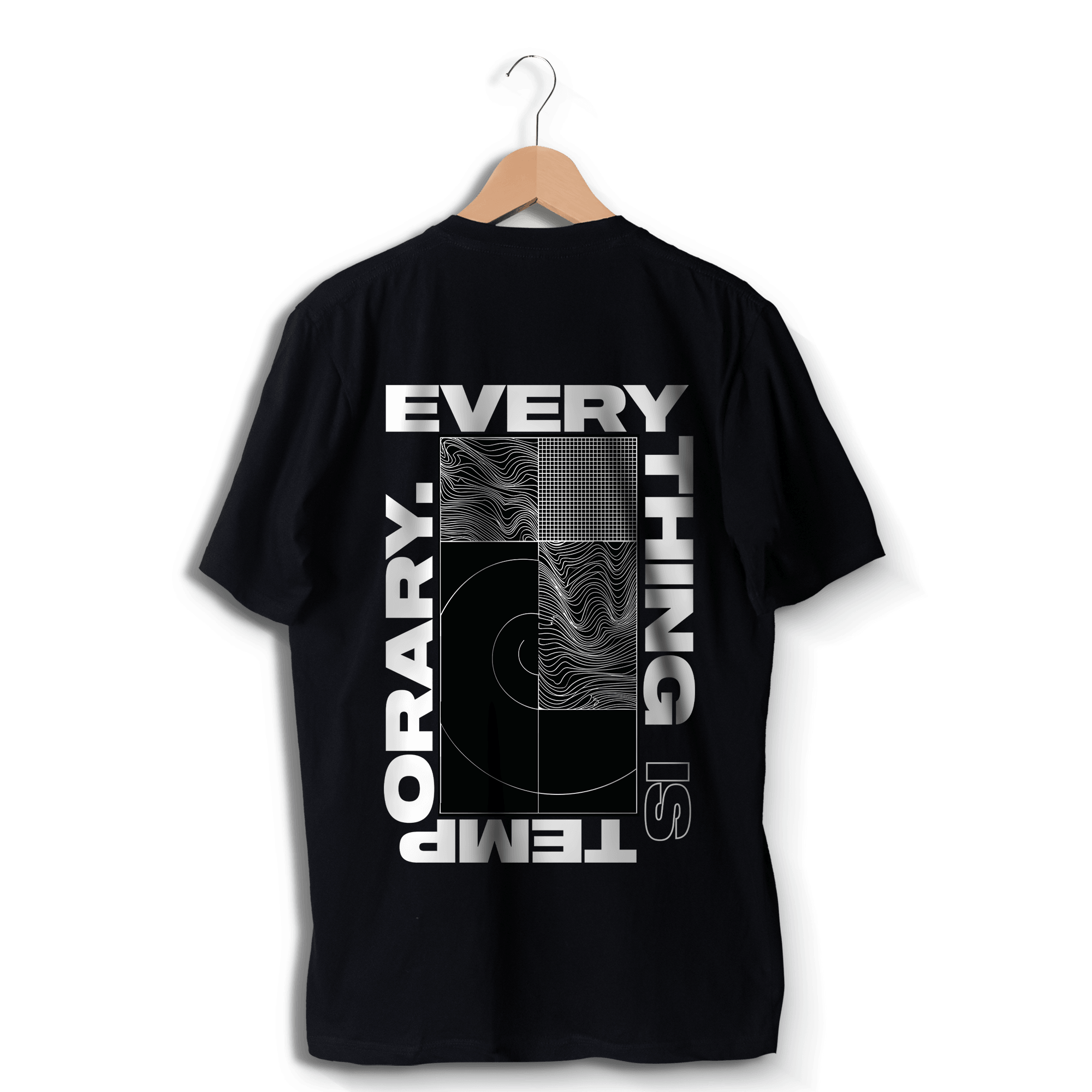 Transient Vibes : Embrace Change with Everything is Temporary Oversized T-Shirt - The Lazy Store